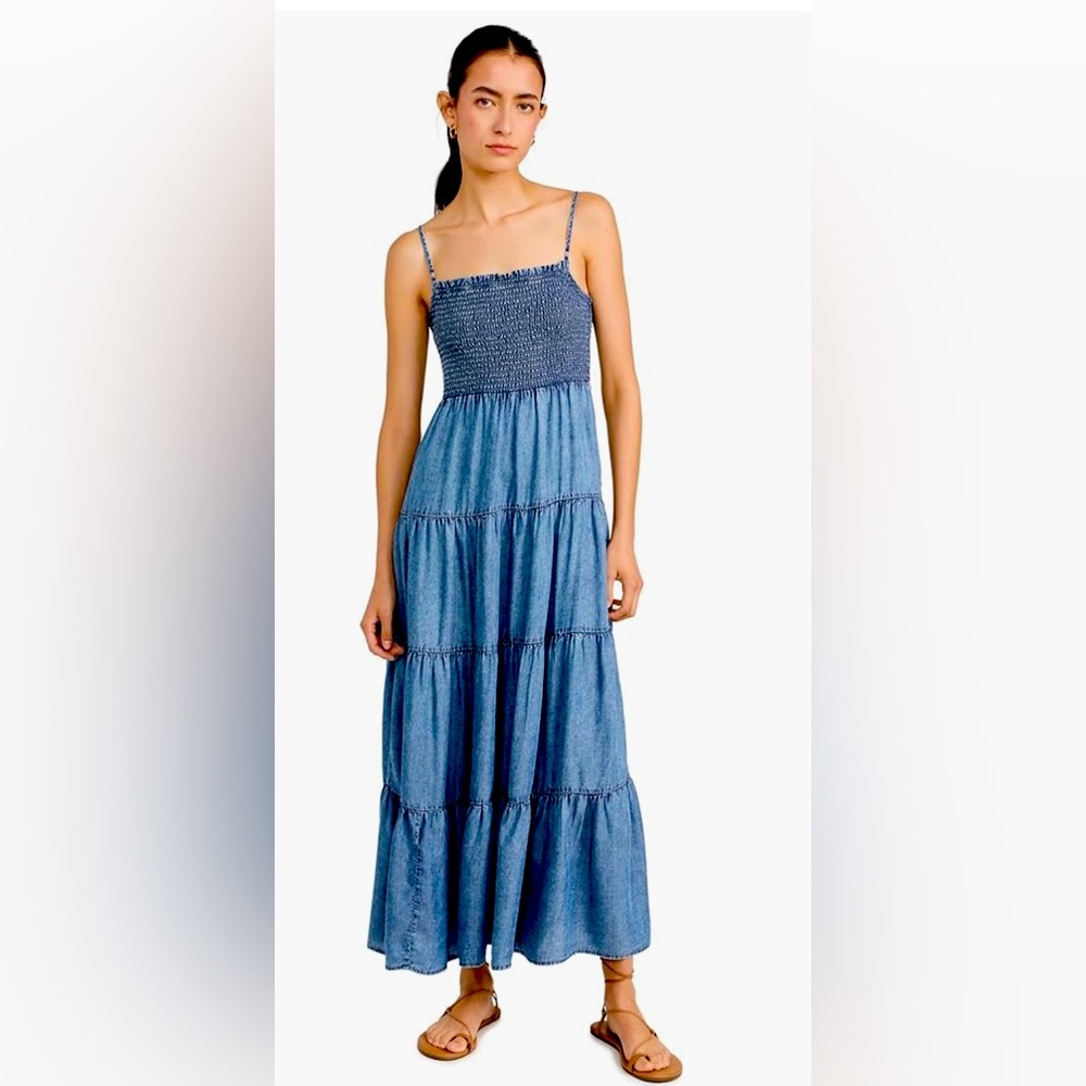 Z Supply Balos Chambray Midi Dress - Like New - Size Medium